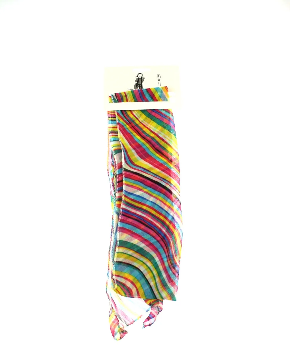 Assorted Colour Striped Sash (3 in 1)