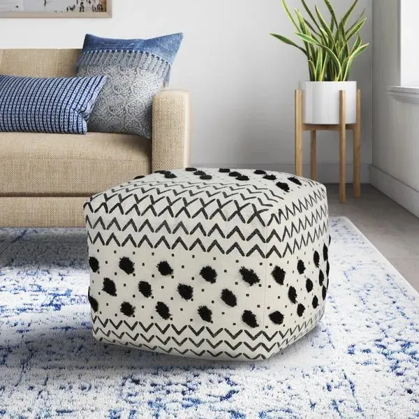 Avant-garde 34063BLK Black Pouf