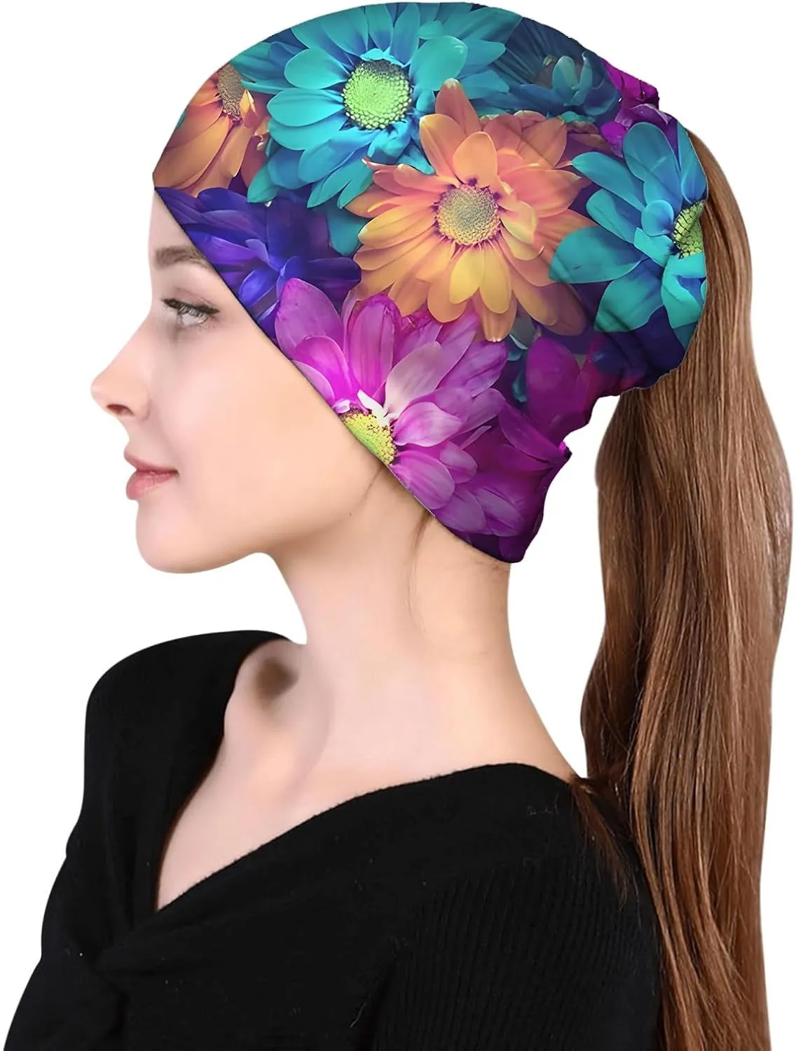 Beanie Chemo Hat Cancer Headwear Skull Hat Knitted Hat Scarf Nightcap Skull Cap for Women Men