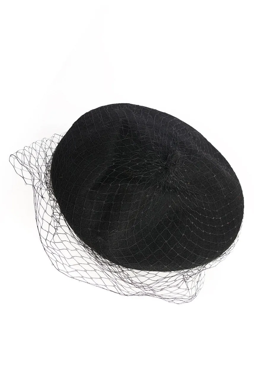 Black Maggie Net Beret