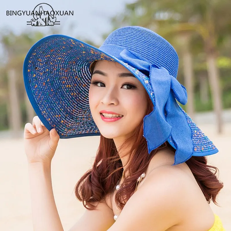 Chic Oversized Floppy Brim Summer Beach Hat - Multiple Prints/Colors