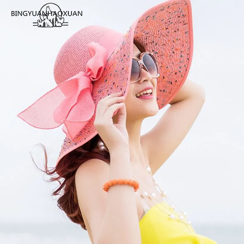 Chic Oversized Floppy Brim Summer Beach Hat - Multiple Prints/Colors