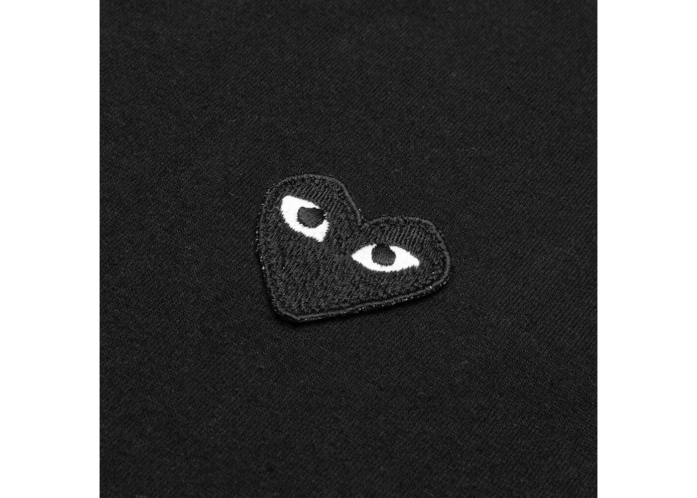 COMME DES GARÇONS PLAY BLACK EMBLEM T-SHIRT BLACK