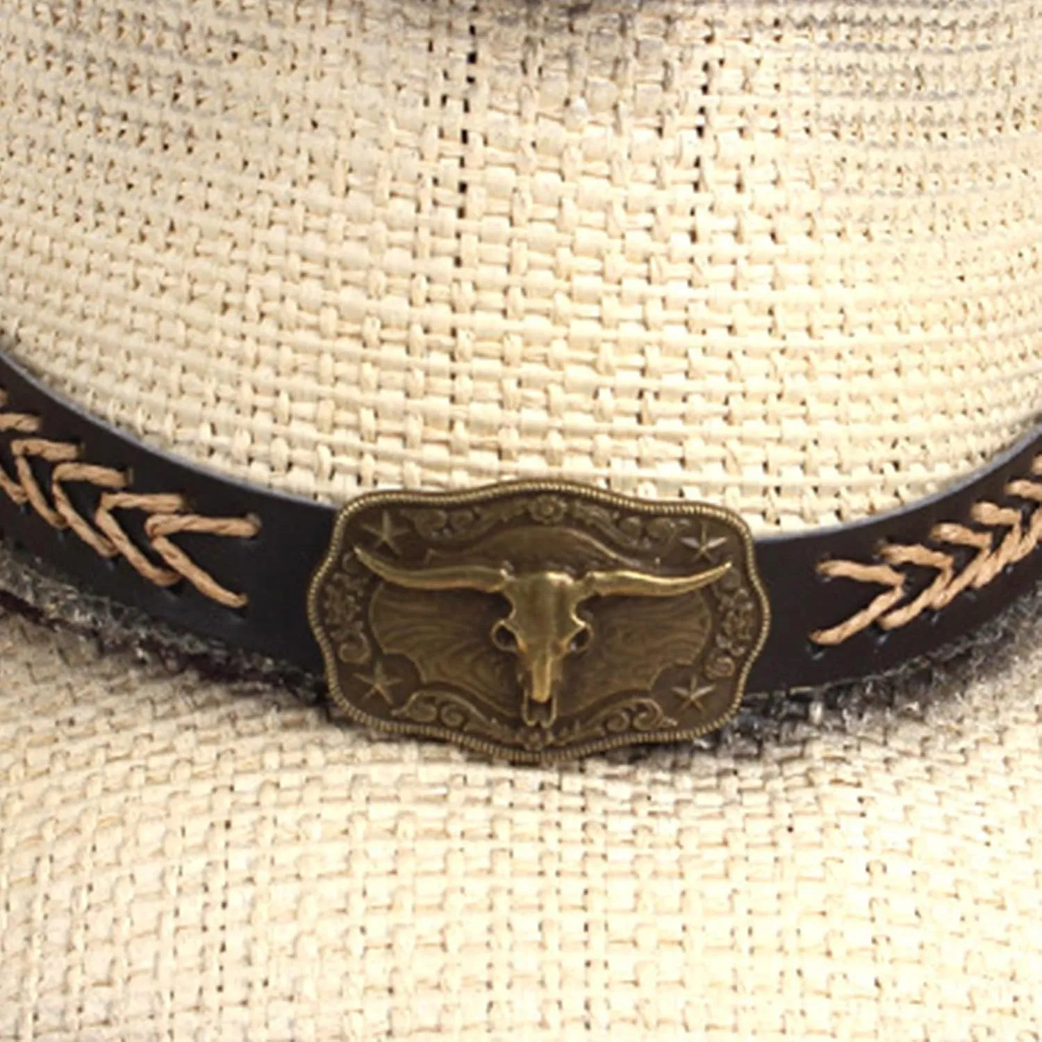 Cowboy Hats for Women, Brown Straw Cowgirl Outfits, Western Wide Brim Sun Hats with Chin Strap