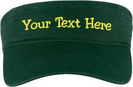 Custom Visor Hat Embroider Your Own Text Customized Adjustable Fit Men Women Visor Cap