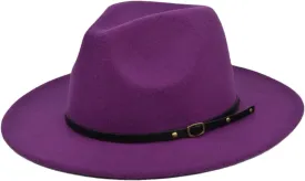 Dcvmvmn Women Men Jazz Hat Fedoras Hats Wide Brim Fedora Hat