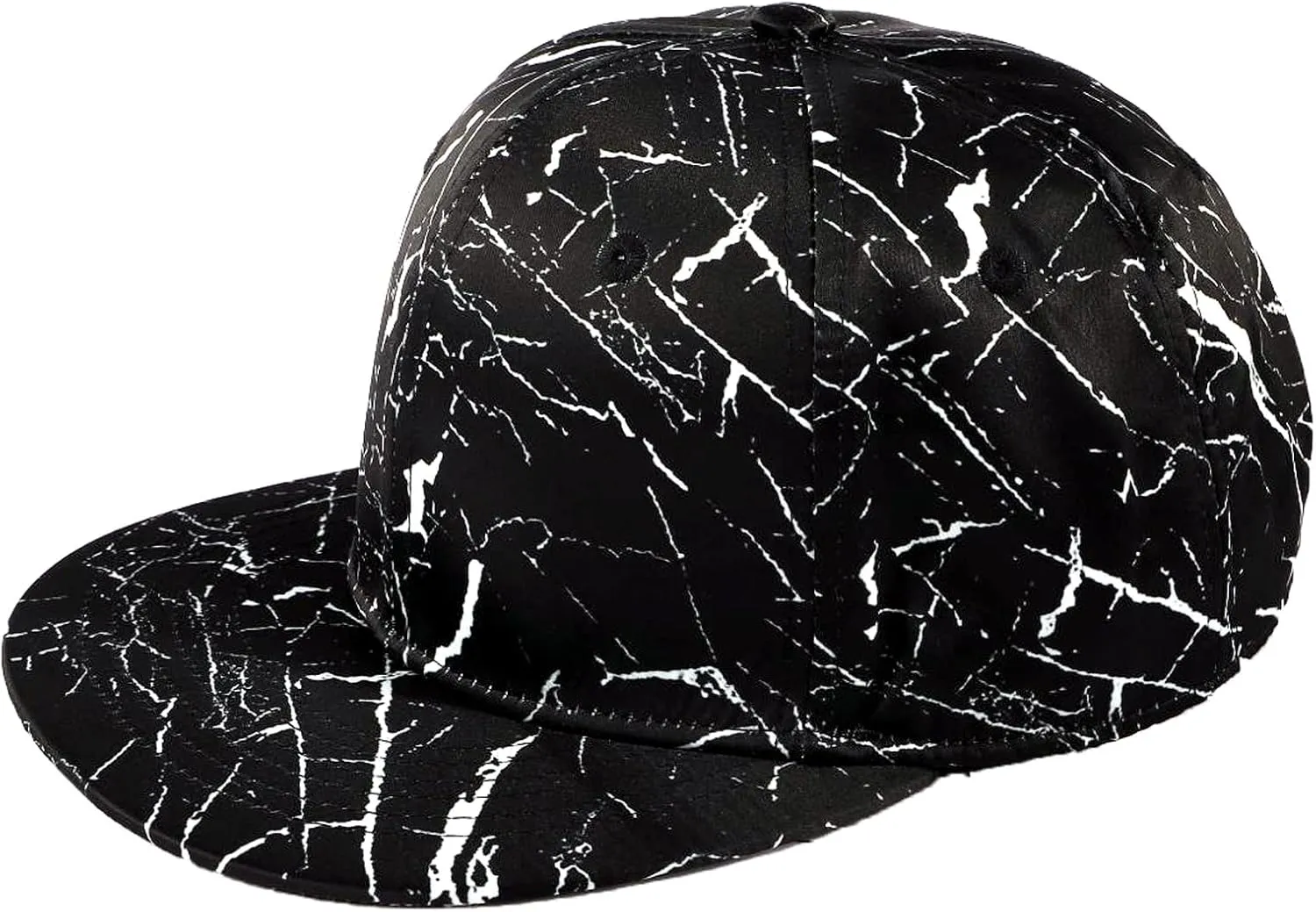 Eigso Unisex Metallic Baseball Caps for Men Women Snapback Hip Hop Flat Brim Baseball Hats for Man Woman Adjustable