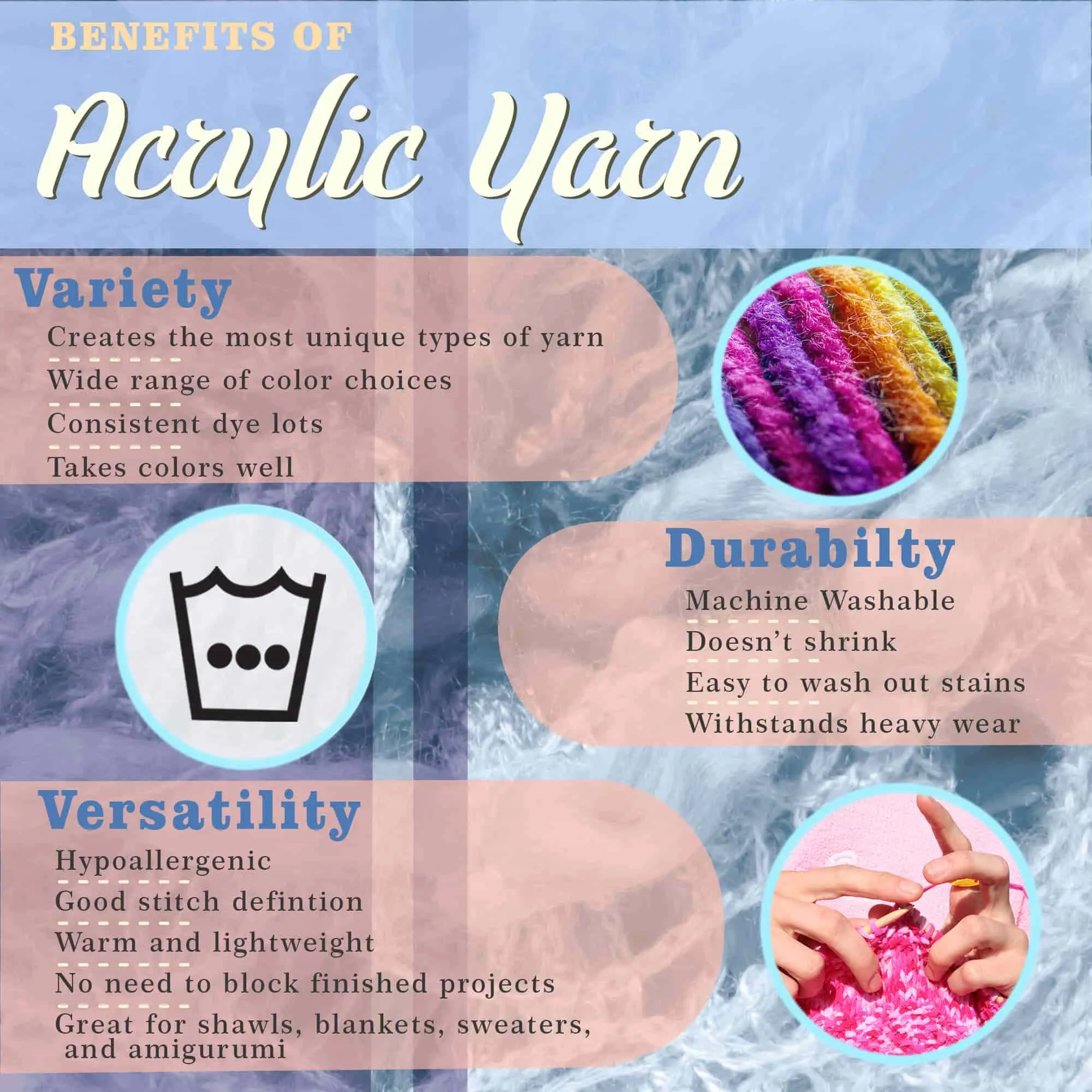 Fishnet Pom Pom Yarn