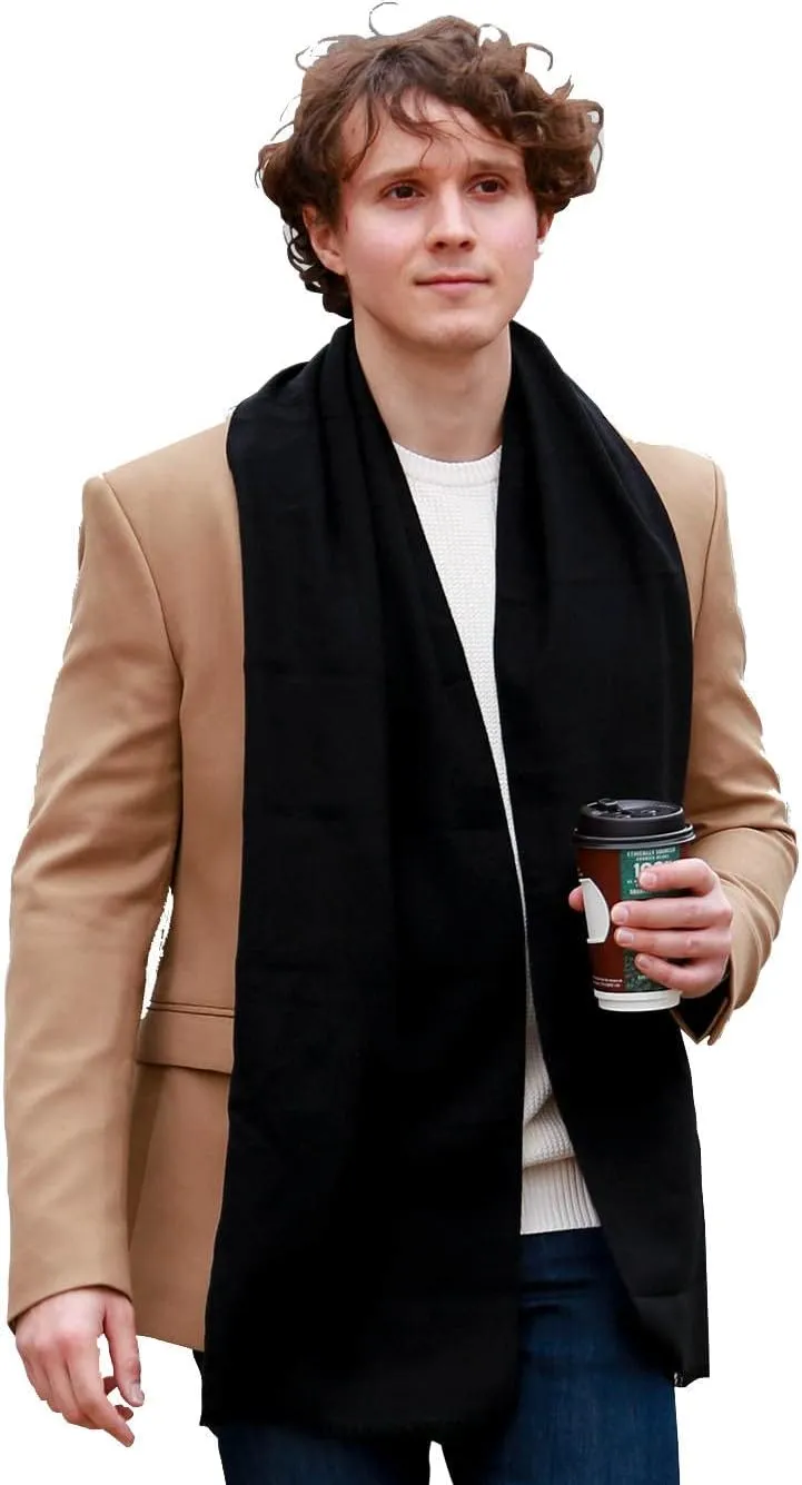 FULLRON Men Winter Scarf Soft Warm Long Cashmere Feel Scarves
