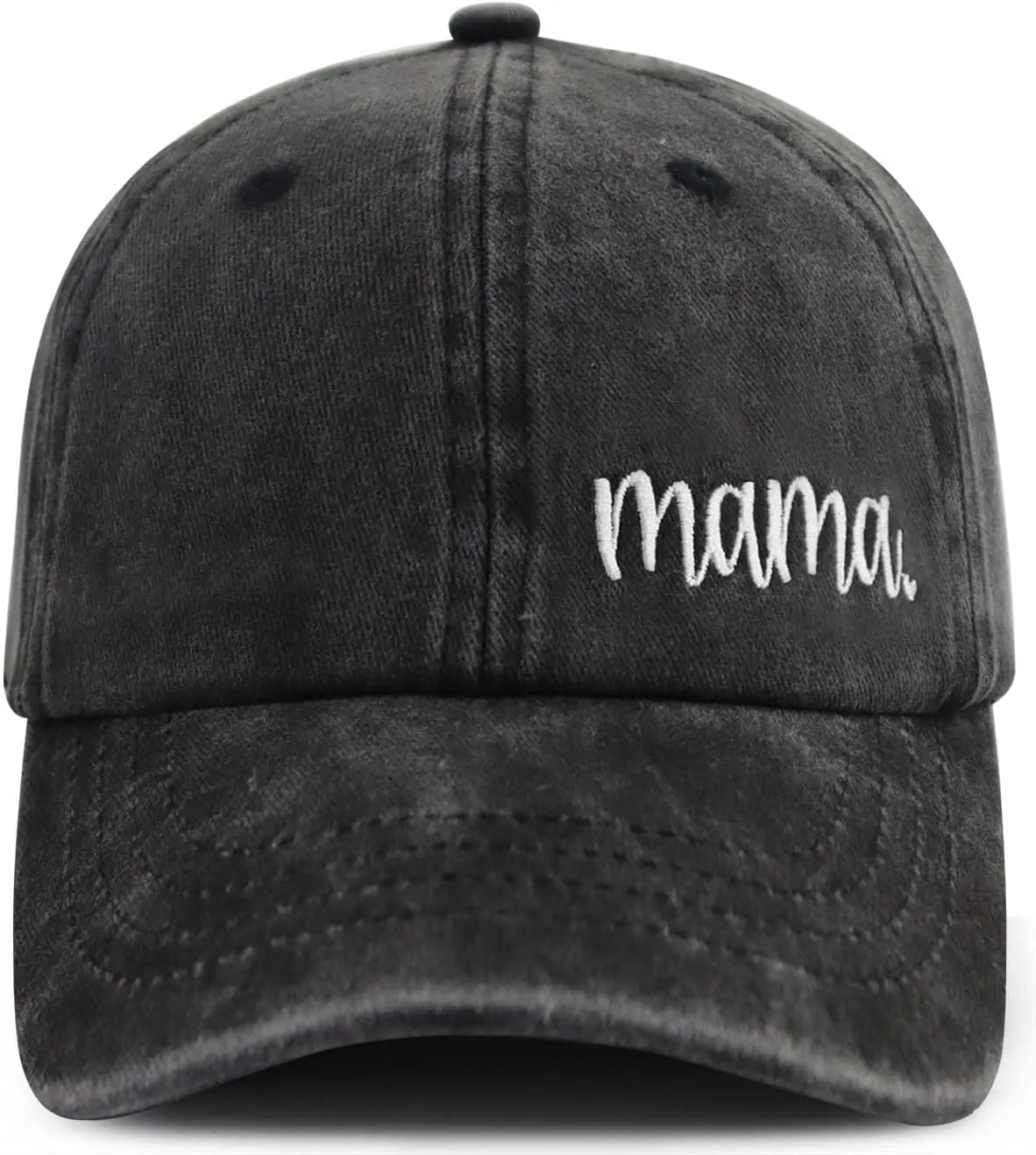 Funny Embroidered Mama and Mini Hat for Mom Kid, Adjustable Matching Parent-Child Baseball Cap Set of 2