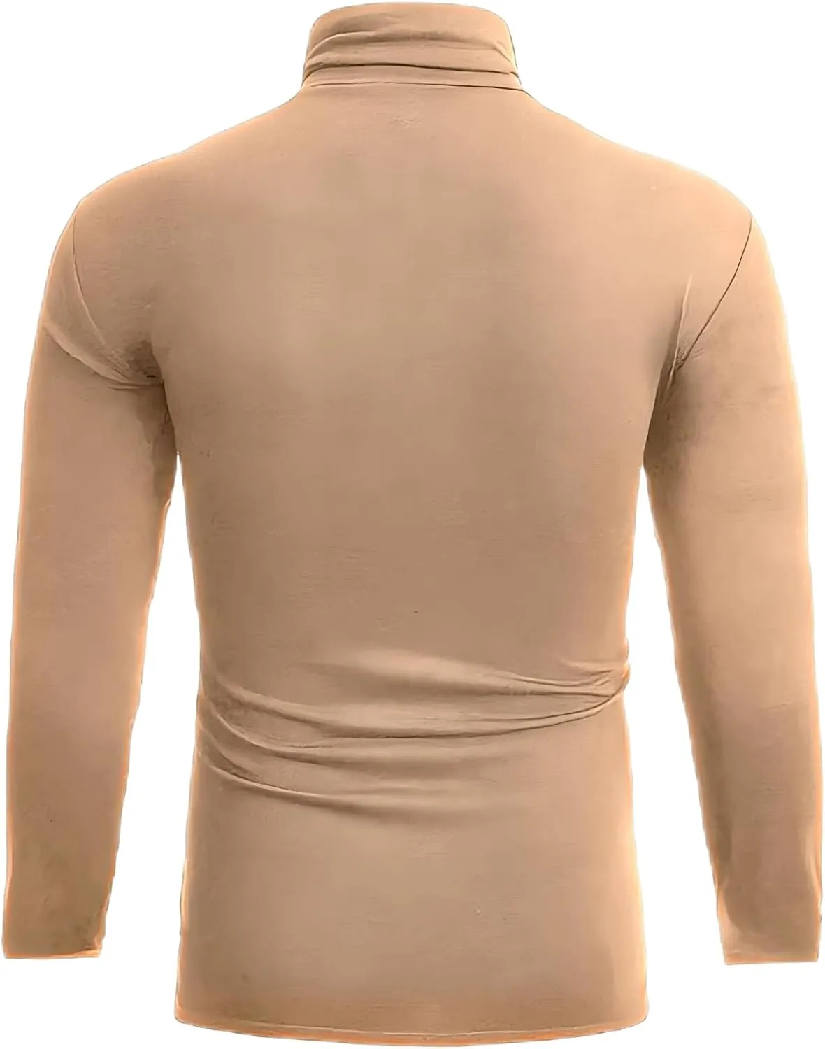 GAGELE Mens Casual Slim Fit Basic Shirt Knitted Lightweight Pullover Turtleneck Sweater