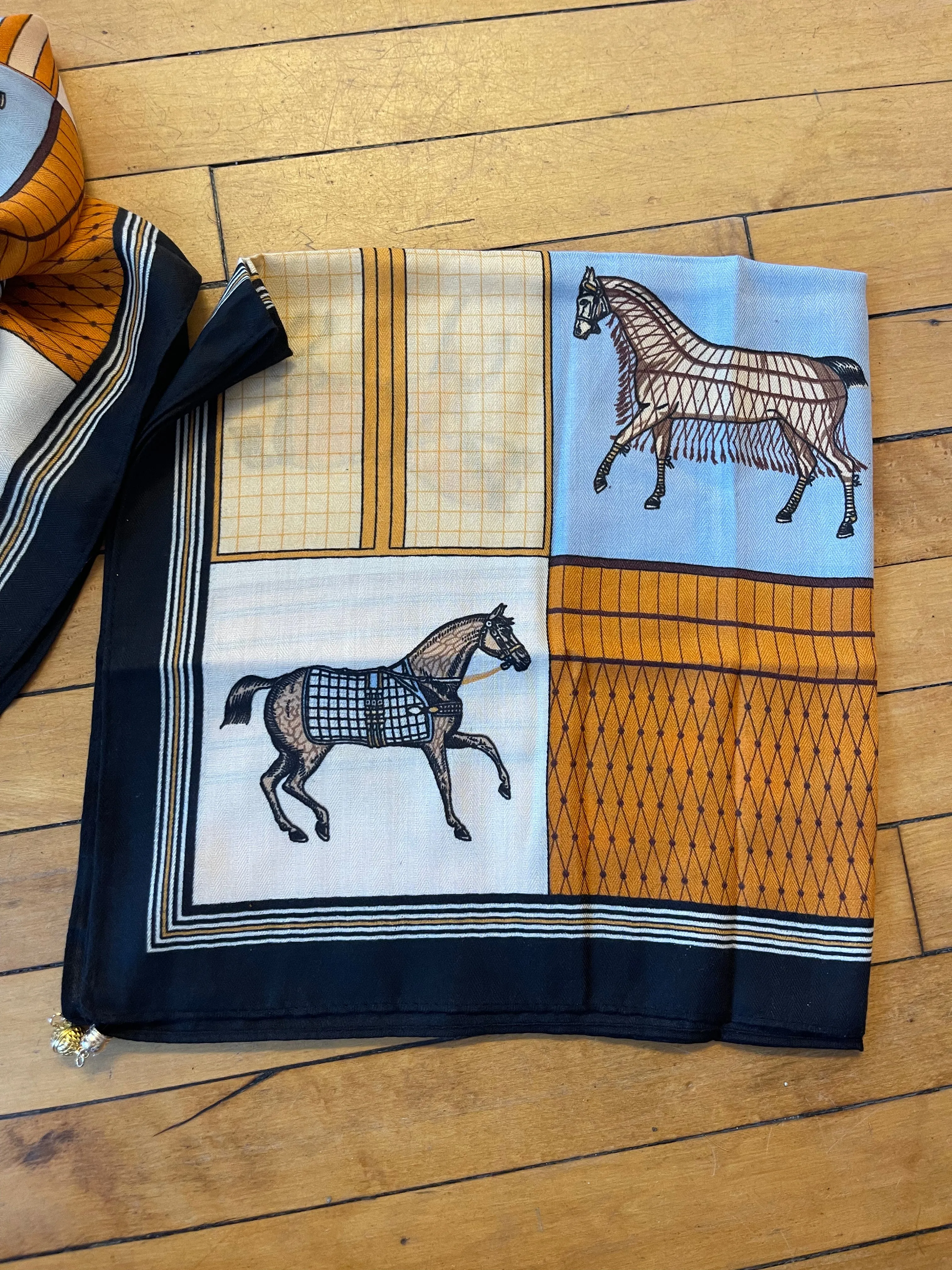 Horse Pattern Magnetic Scarves
