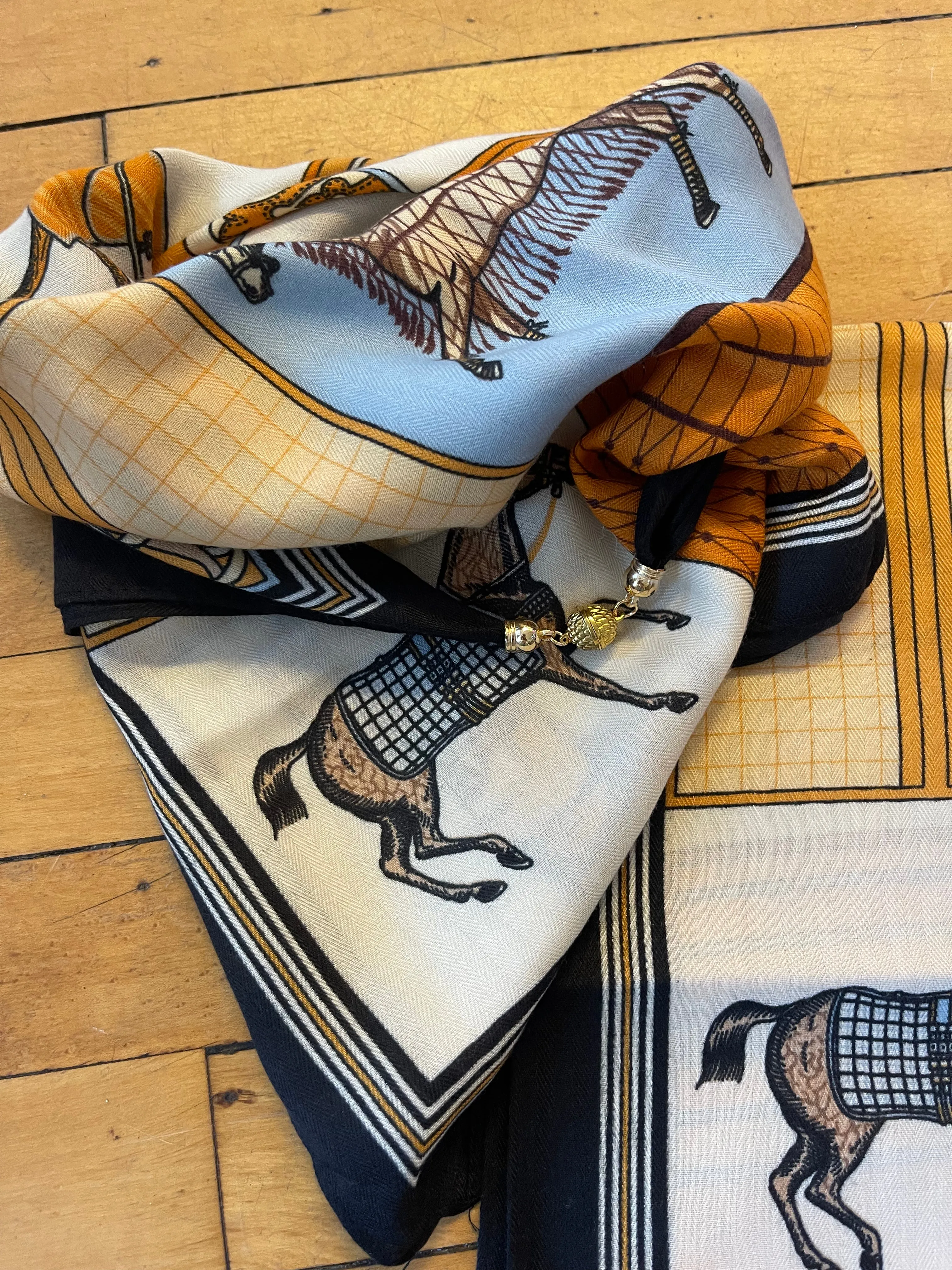 Horse Pattern Magnetic Scarves