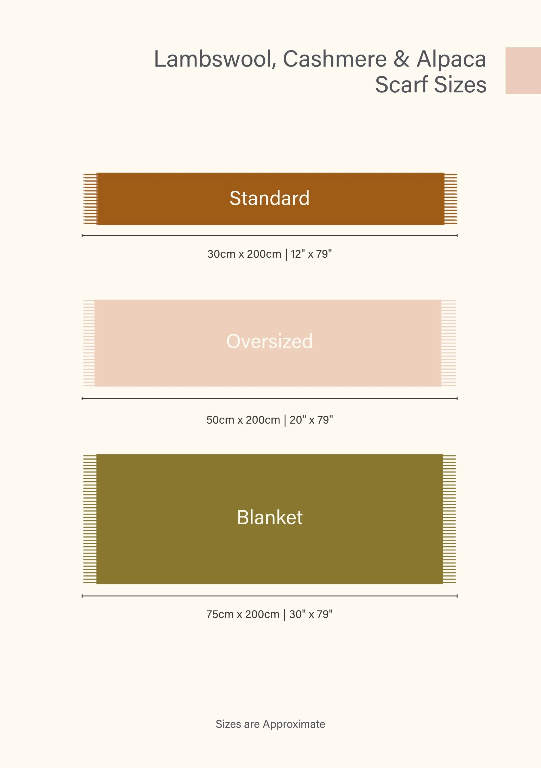 Lambswool Oversized Scarf in Block Jacquard