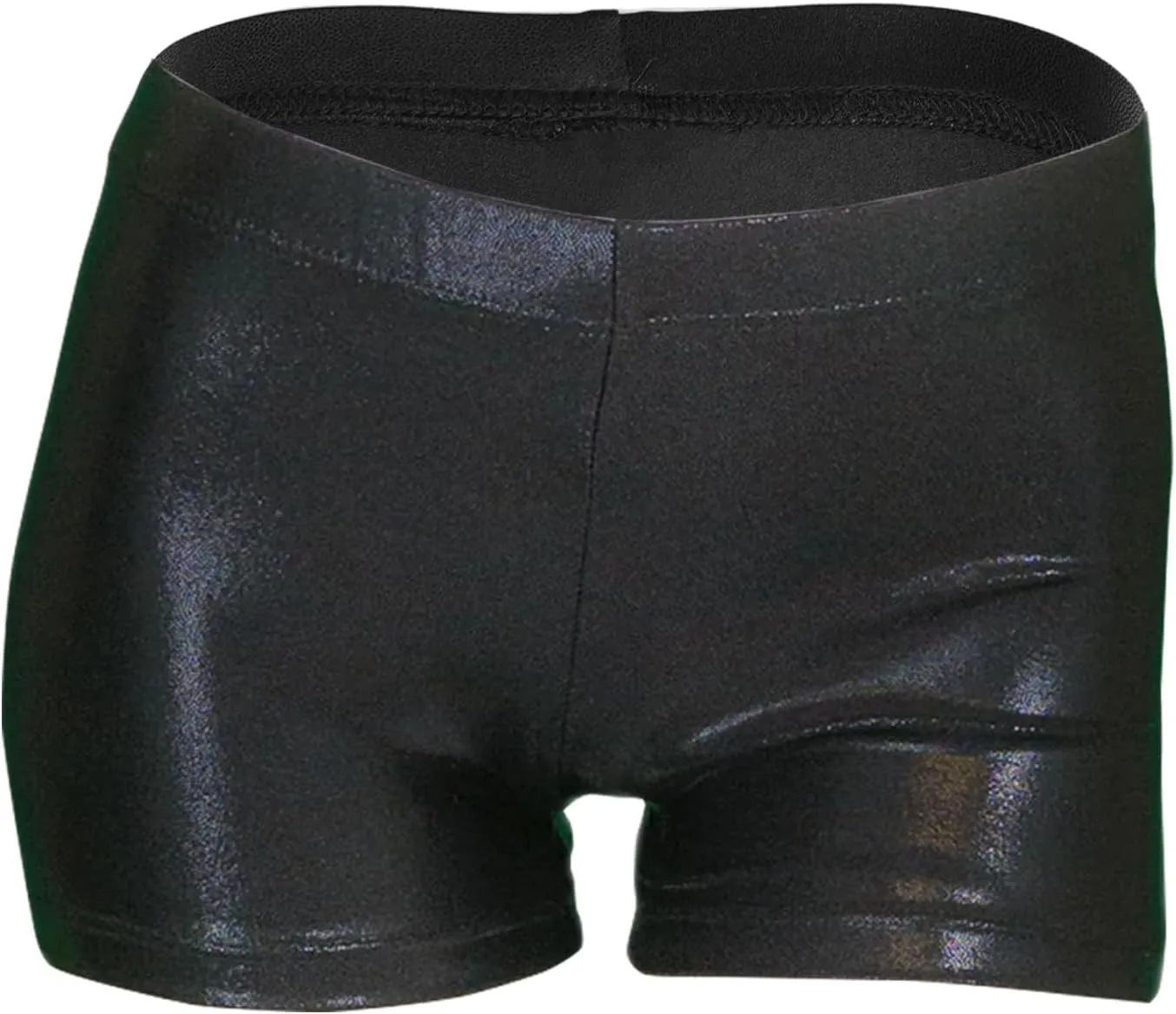 LUOUSE Girls Gymnastics Shorts, Little Kids Sparkle Tumbling Dance Athletic Short
