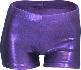 LUOUSE Girls Gymnastics Shorts, Little Kids Sparkle Tumbling Dance Athletic Short
