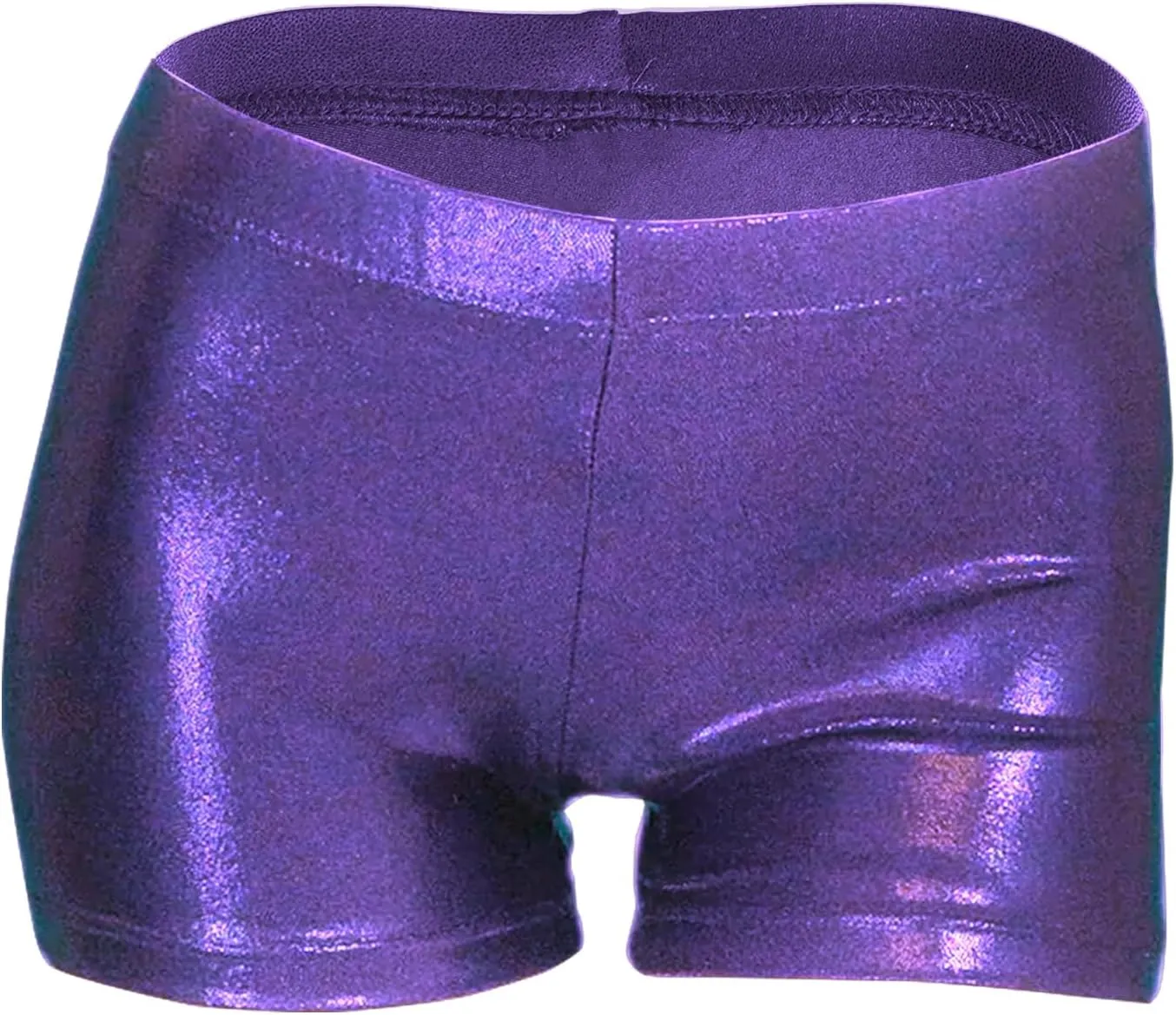LUOUSE Girls Gymnastics Shorts, Little Kids Sparkle Tumbling Dance Athletic Short