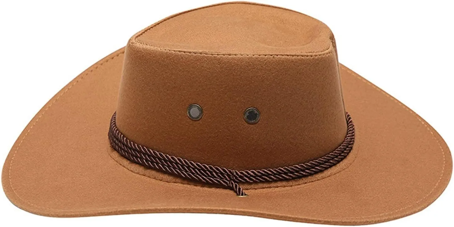 Men's Outdoor Retro Rodeo Wild Cowboy Hat Western Cowboy Hat Men and Women Unisex Cowboy Hats