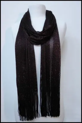 Metallic Fishnet Scarf