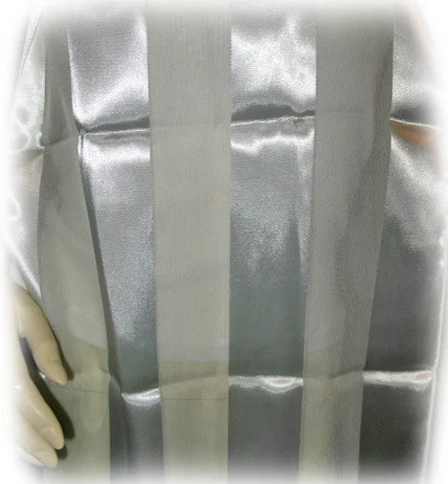 New Vintage Y2K 90s Scarf Scarves Wrap 53" x 14" Striped Gray Mint Green Preppy