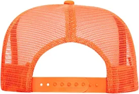 OTTO Neon Polyester Foam Front 5 Panel High Crown Mesh Back Trucker Hat