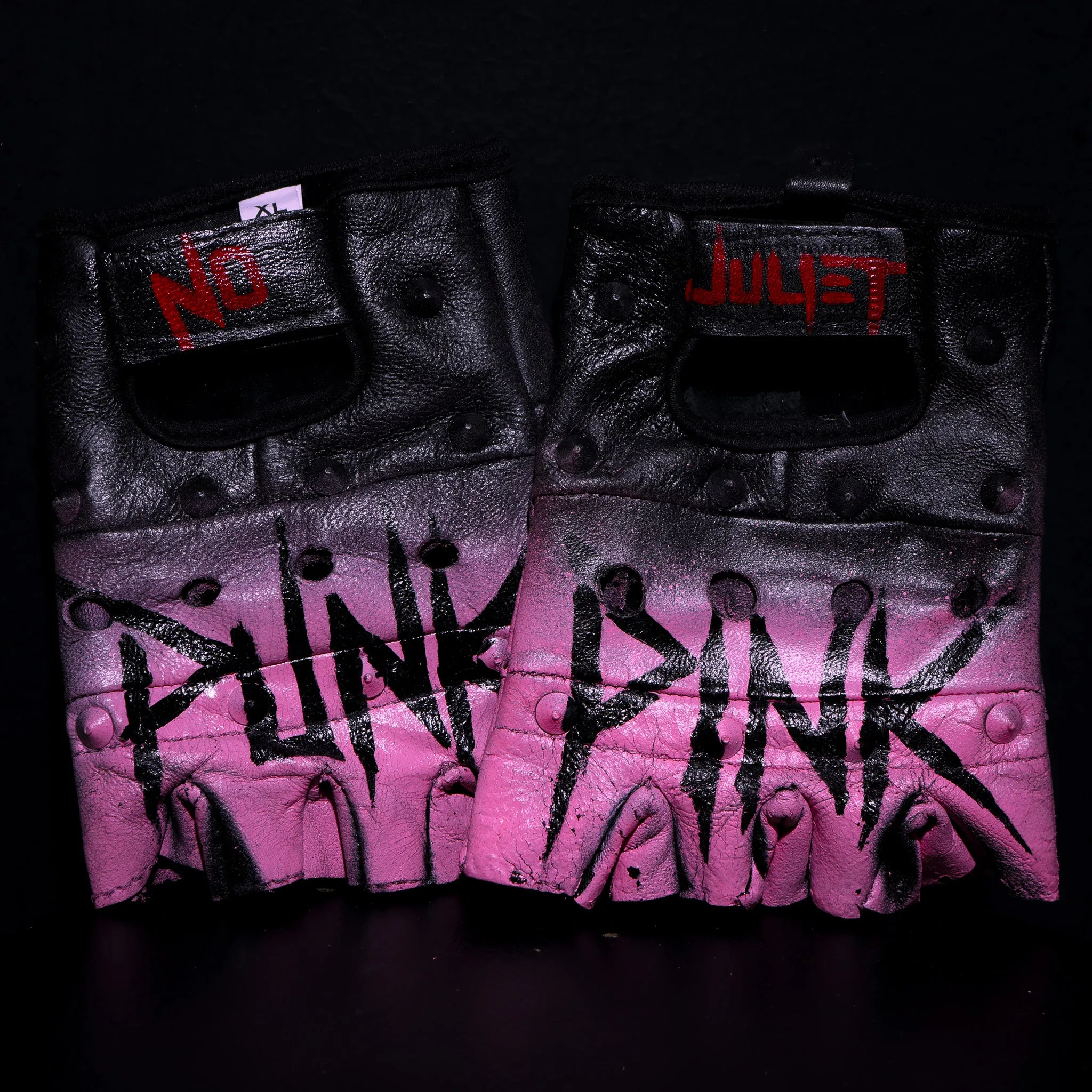 Pink is Punk Rock Gloves (Studded)