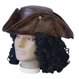 Pirate Tricorn Hat in Brown