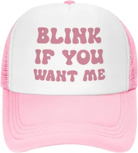 Put It On My Husband's Tab Drinking Trucker Hat - Funny Pink Trucker Hat for Women and Men