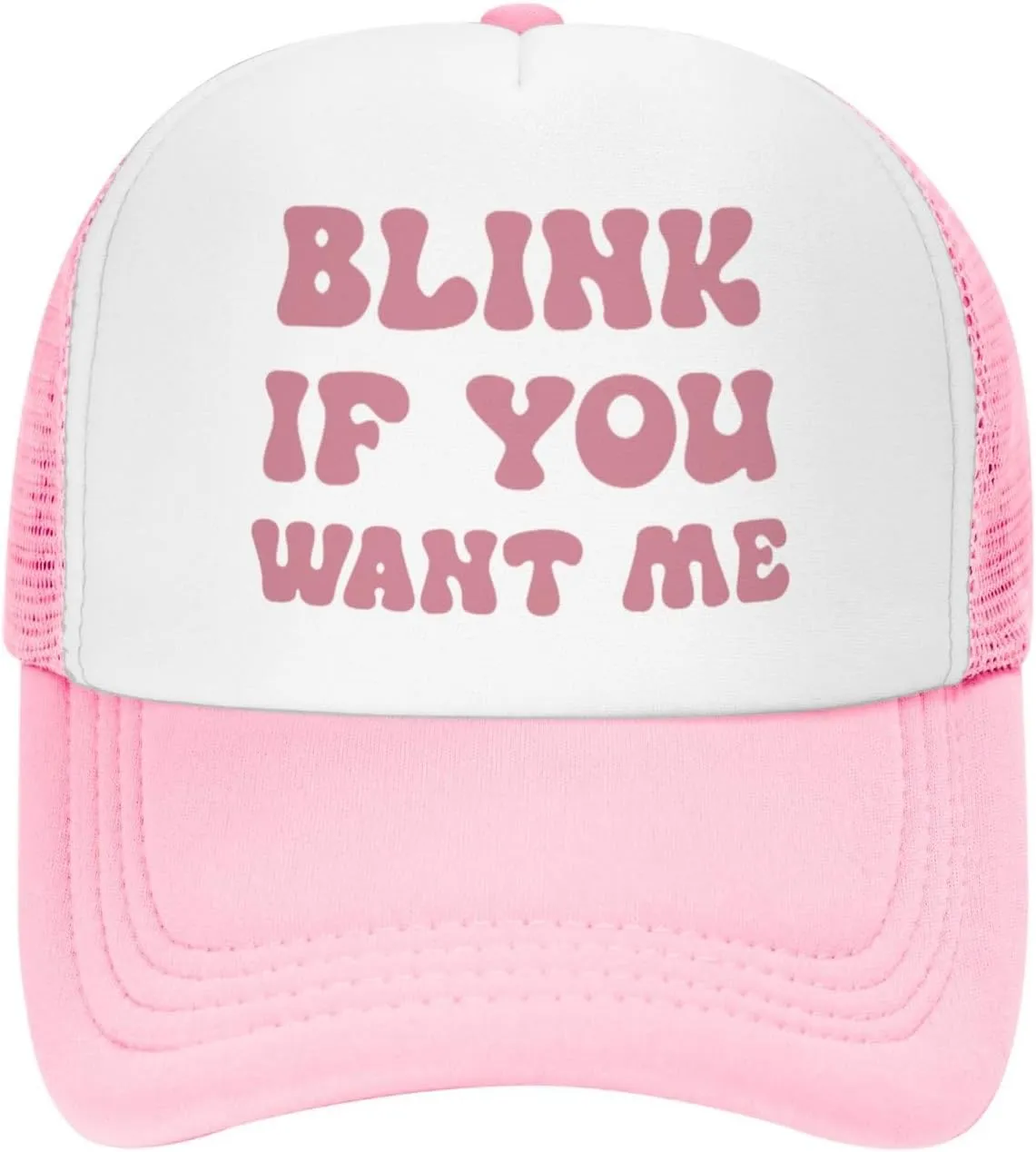 Put It On My Husband's Tab Drinking Trucker Hat - Funny Pink Trucker Hat for Women and Men