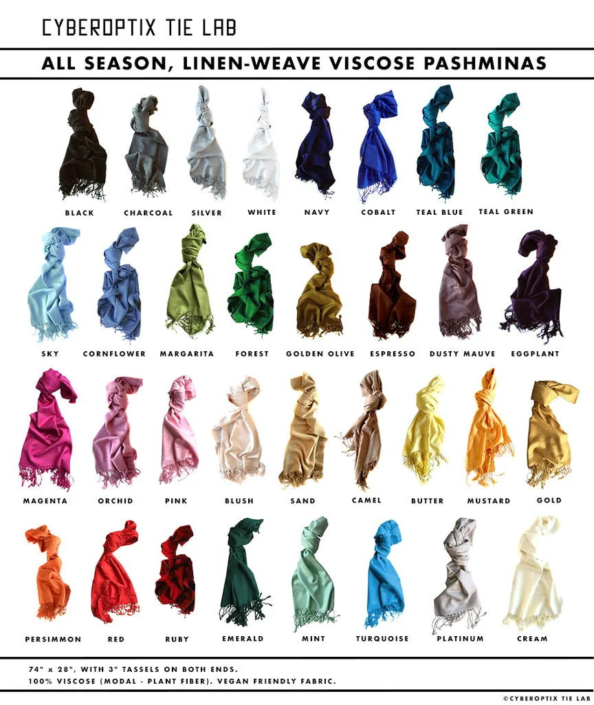 Racing Stripes: Special Formula Linen-Weave Pashmina