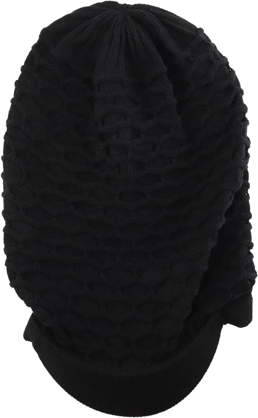 Rasta RGY Dreadlock Reggae Cotton Oversize Long Beanie Visor Cap