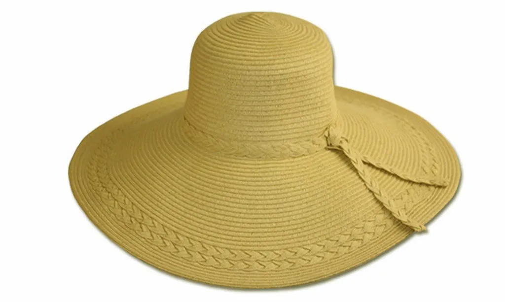 Sakkas Tropical Braided Accent Floppy Hat