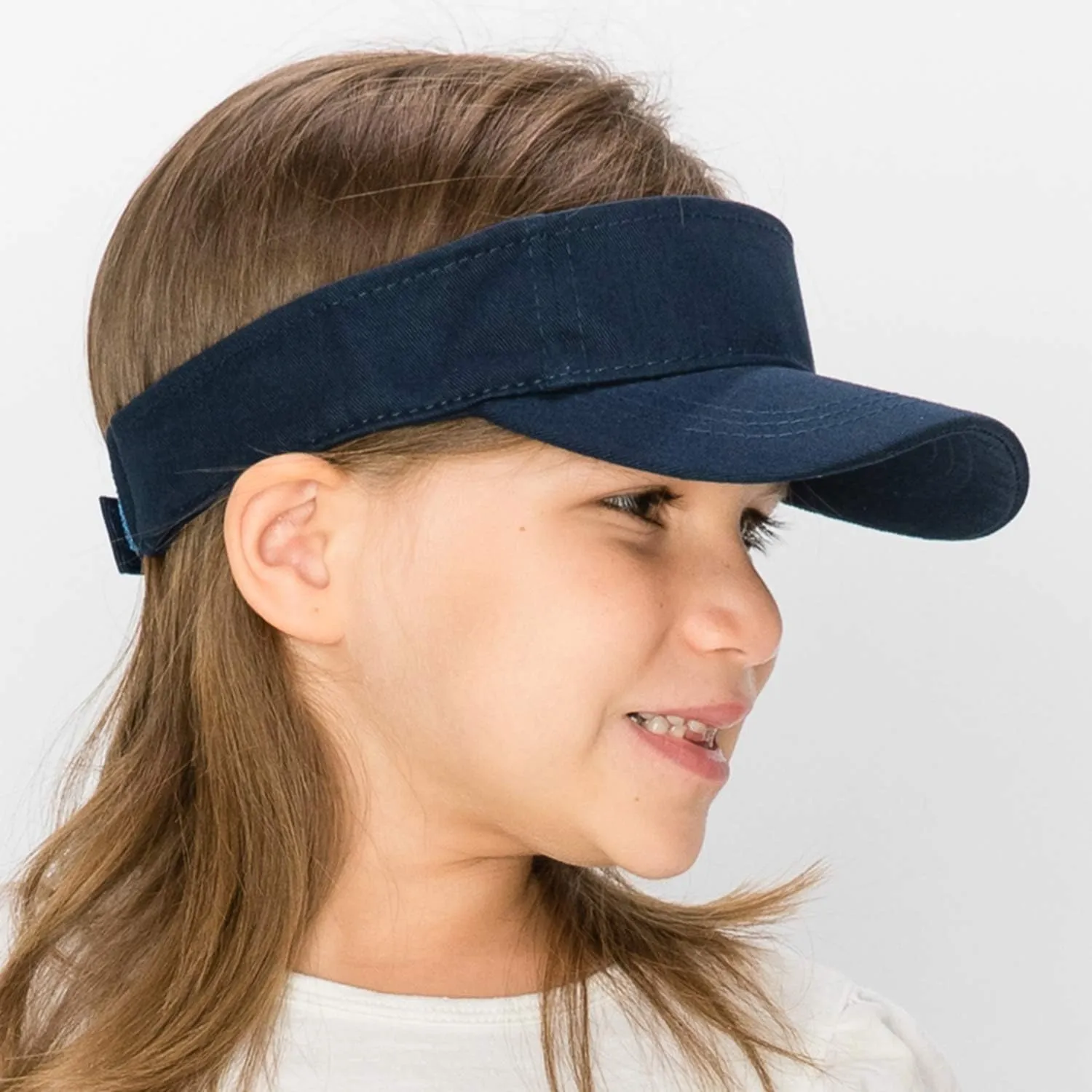 Trendy Apparel Shop Infant Size Adjustable Summer Visor Cap