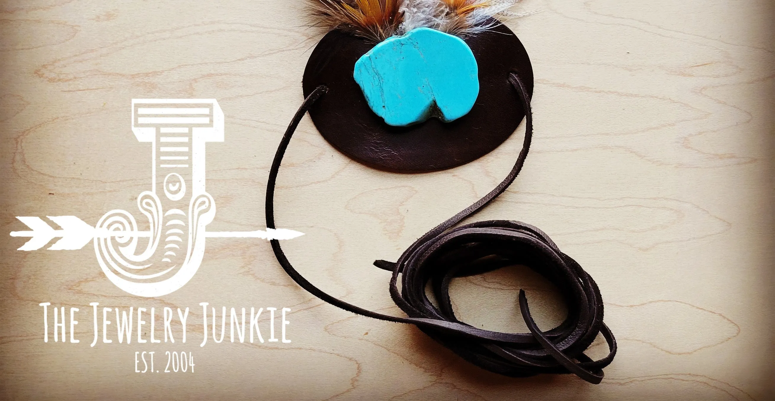 **Turkey & Gold Feather Hat Band (Band Only) 983s