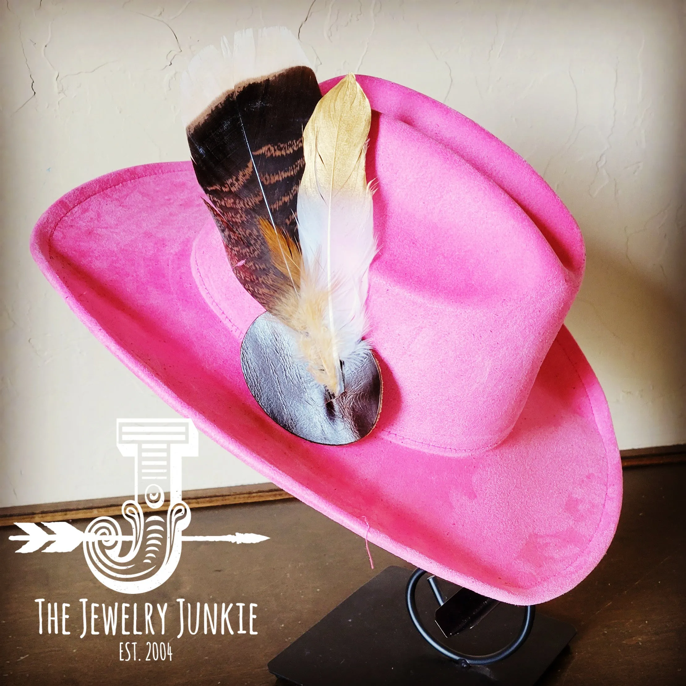 **Turkey & Gold Feather Hat Band (Band Only) 983s