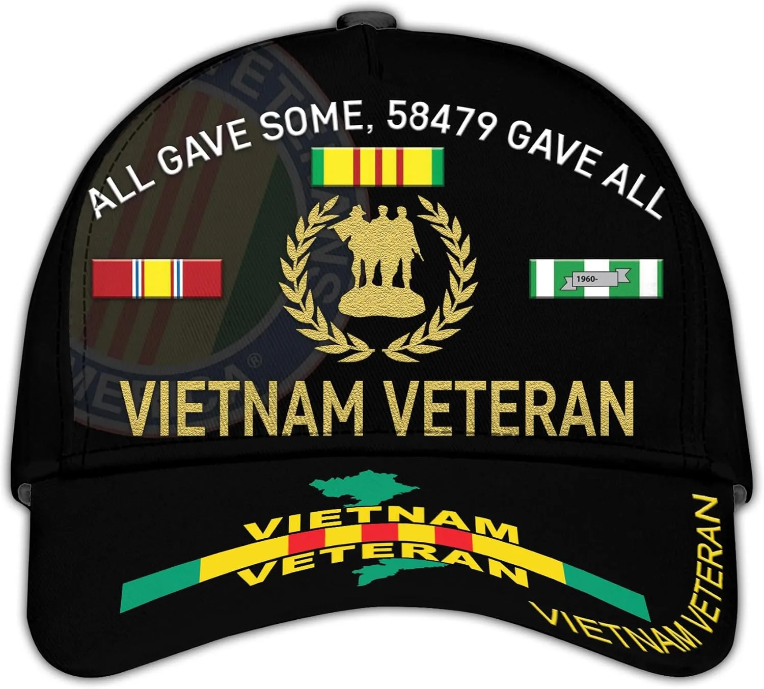 Vietnam Veteran Hats for Men All Gave Some Veterans Cap Proud US Veteran Dad Patriotic Hats Military Cap Gifts Vietnam Vets