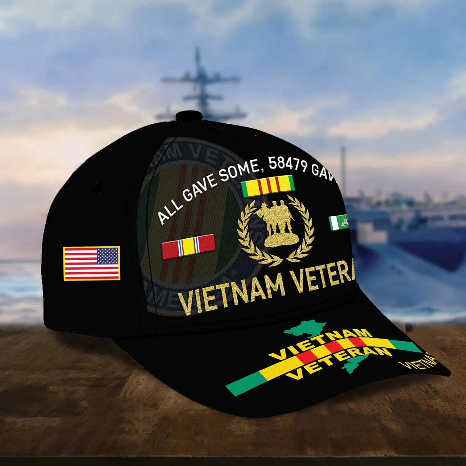 Vietnam Veteran Hats for Men All Gave Some Veterans Cap Proud US Veteran Dad Patriotic Hats Military Cap Gifts Vietnam Vets