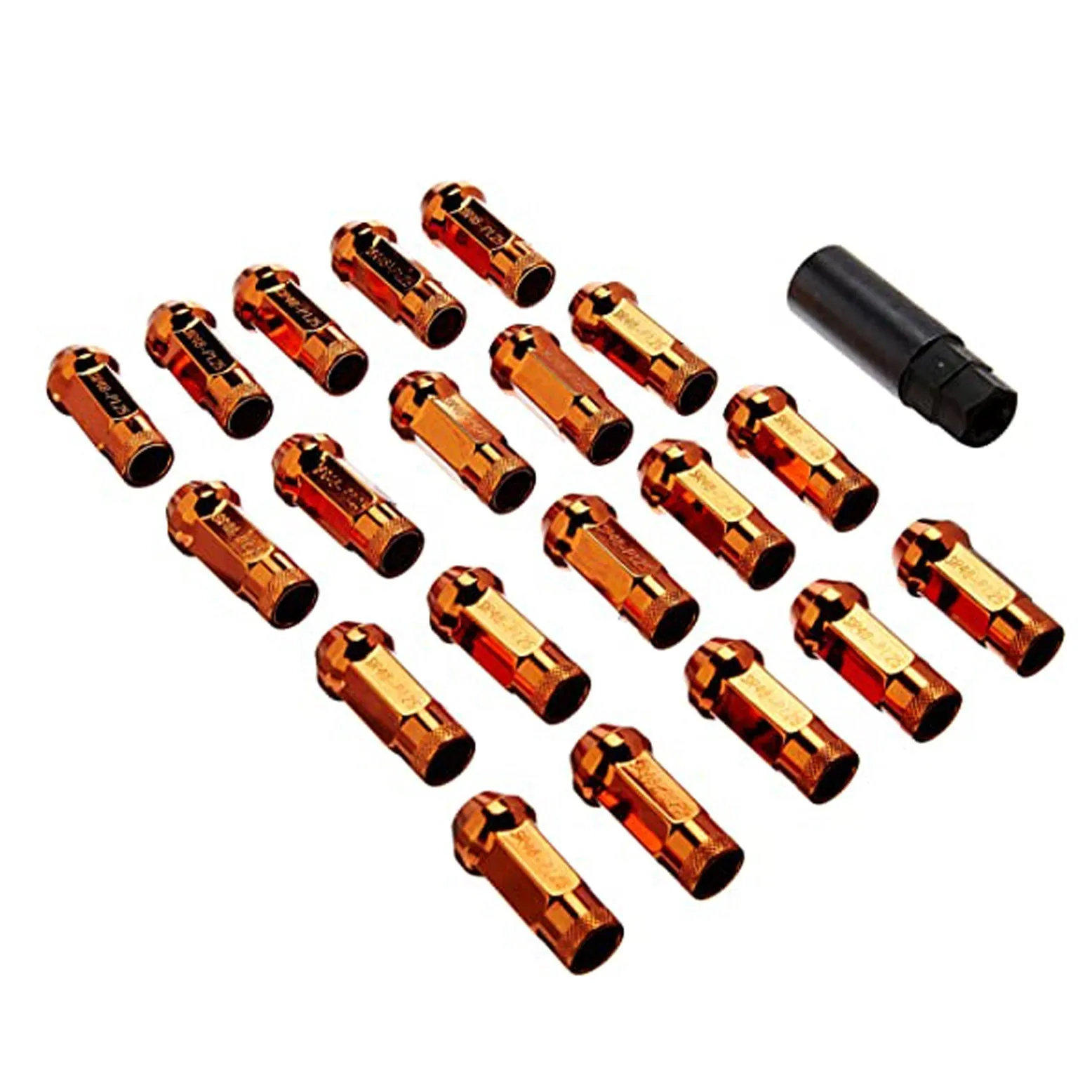 Wheel Mate Muteki SR48 Open End Lug Nuts - Orange 12x1.25 48mm for 2009  Nissan 370Z (whm32905O)