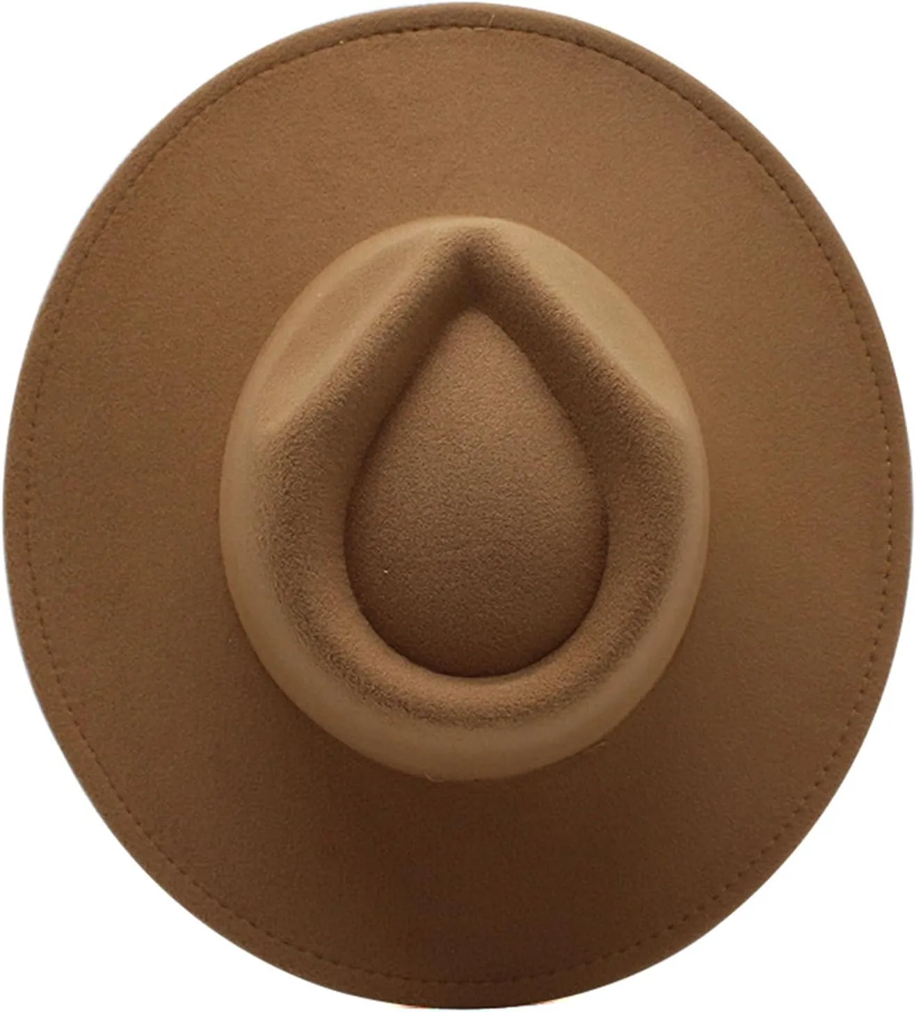 Women Classic Vintage Wide Brim Fedora Hat Unisex Adult Mens Felt Panama Cap Wool Jazz Hat
